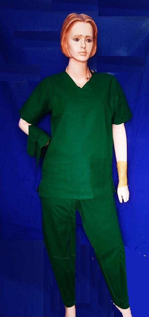 Scrub suit (Unisex) 100% cotton (Green) - My Custom Attire
